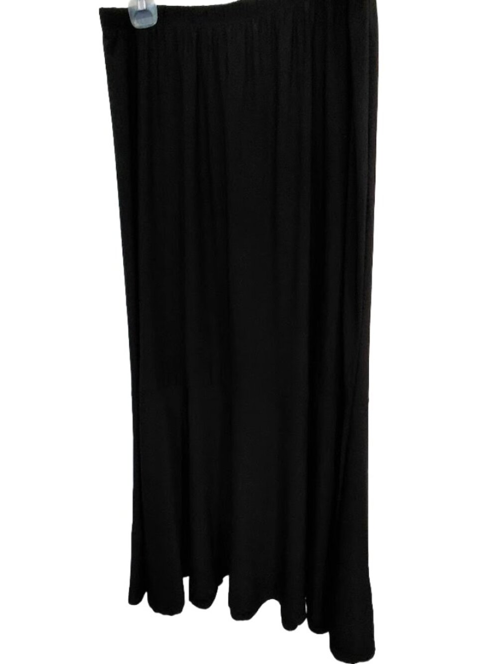 Antthony Black Flowy Midi Skirt with Elastic Waist - Size 1X